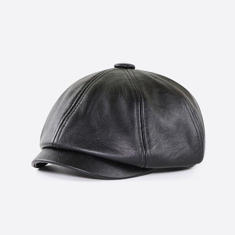 Męska Ośmiokątna CZapka Beret W Stylu Vintage