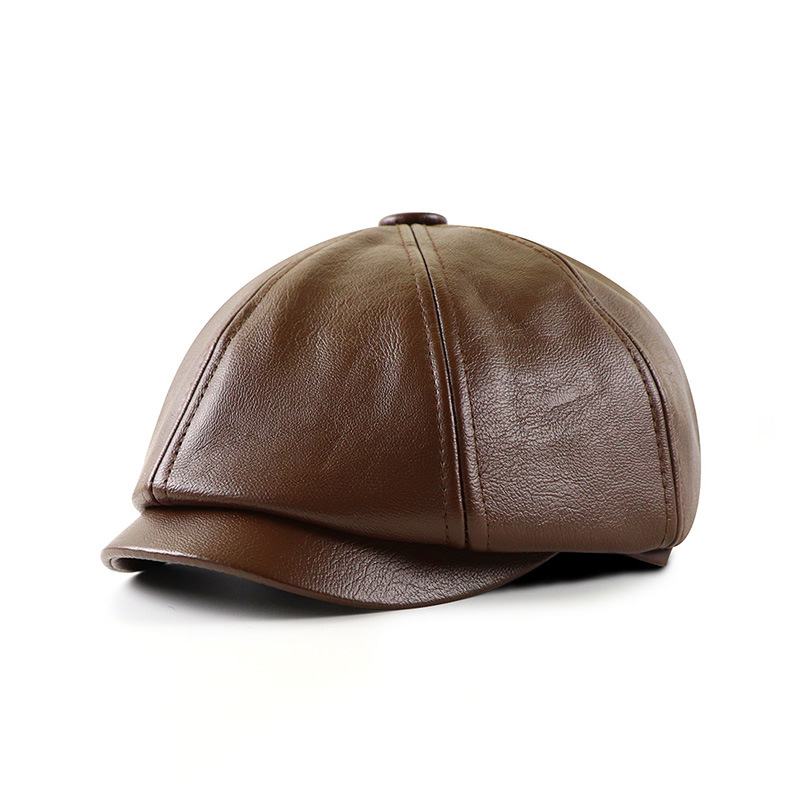 Męska Ośmiokątna CZapka Beret W Stylu Vintage