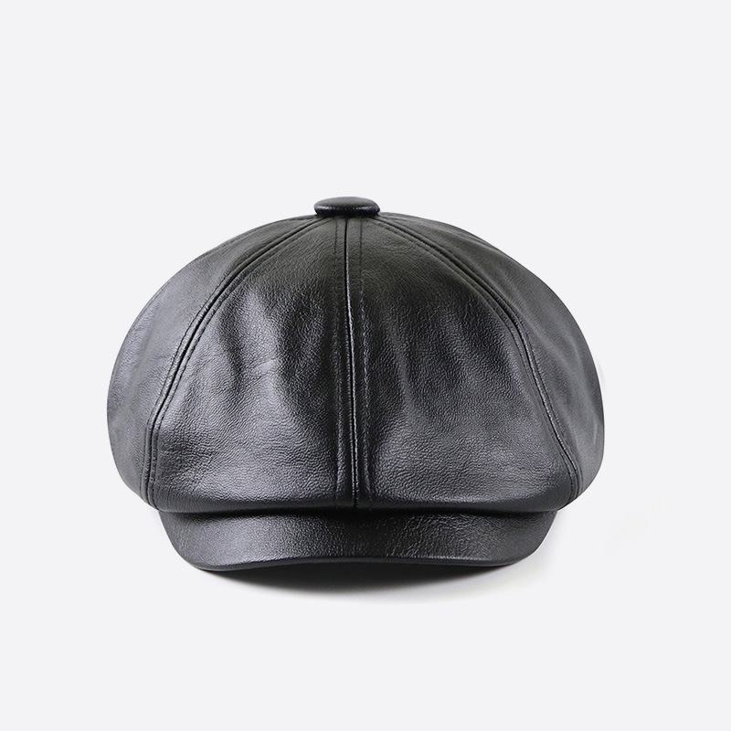 Męska Ośmiokątna CZapka Beret W Stylu Vintage