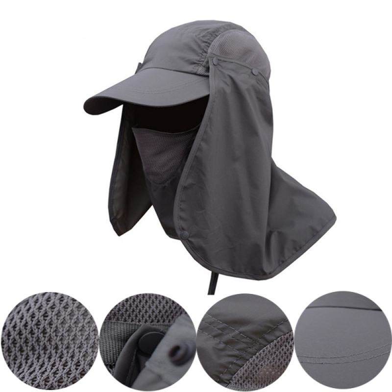 Męska Osłona Na Szyję Quick Dry Sun Fishing Hat Wiadro Z Nausznikami Outdoor Uv Protection Cap