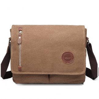 Męska Płócienna Torba Na Ramię Casual Messenger Bag Retro Torba Na Laptopa