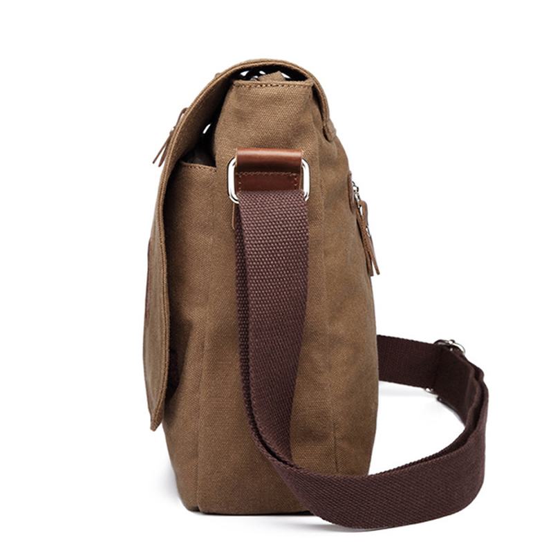 Męska Płócienna Torba Na Ramię Casual Messenger Bag Retro Torba Na Laptopa