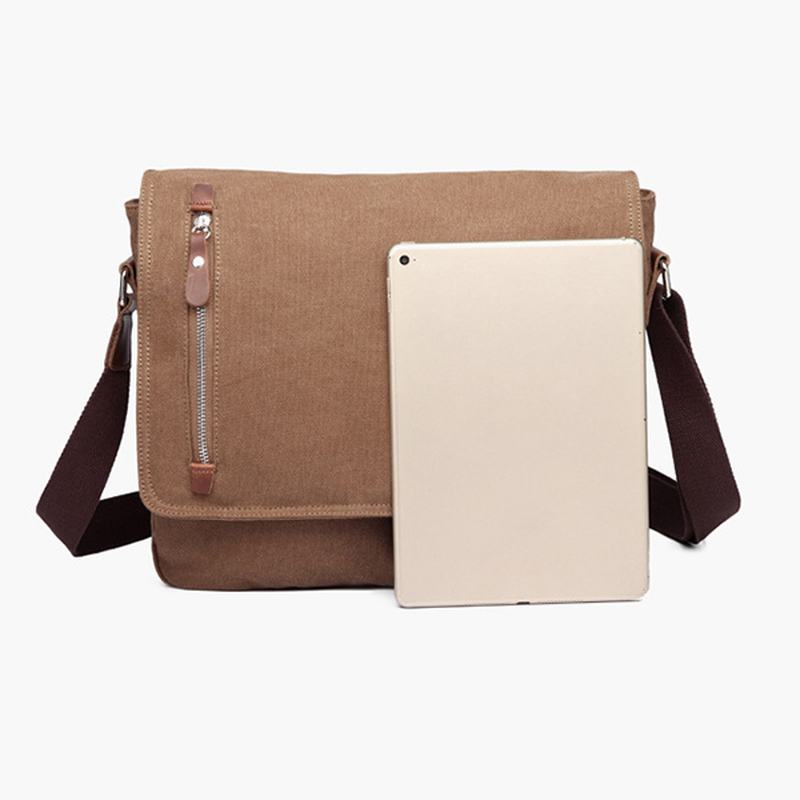 Męska Płócienna Torba Na Ramię Casual Messenger Bag Retro Torba Na Laptopa