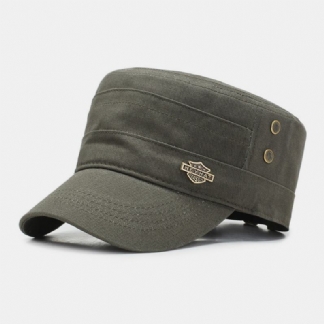 Męska Regulowana Oddychająca Konstrukcja Z Otworami CZapka Wojskowa Outdoor Travel Sunshade Cadet Hat Flat Cap