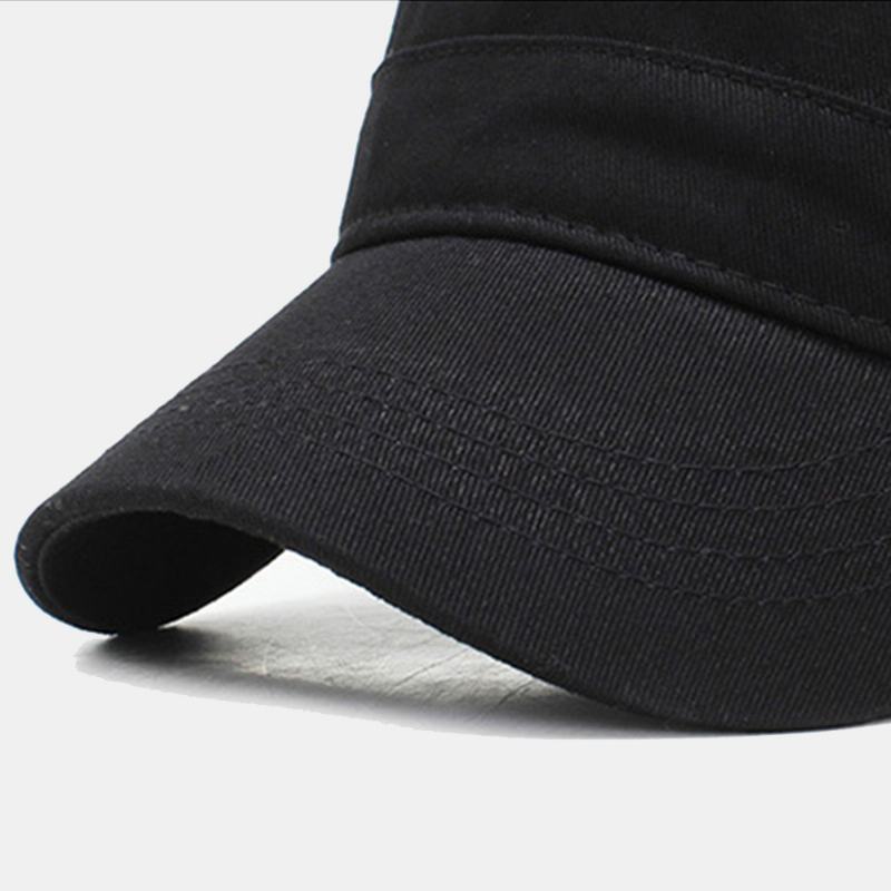 Męska Regulowana Oddychająca Konstrukcja Z Otworami CZapka Wojskowa Outdoor Travel Sunshade Cadet Hat Flat Cap