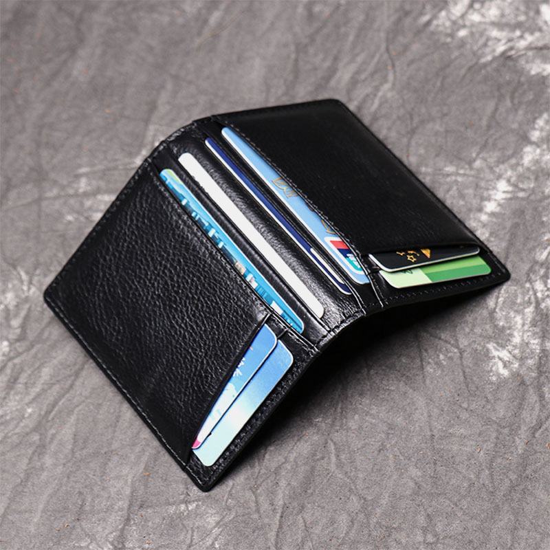 Męska Skóra Bydlęca Z Prawdziwej Skóry Multi-slot Case Licence Pocket Card Holder Wallet