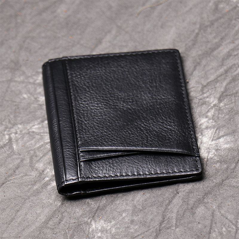 Męska Skóra Bydlęca Z Prawdziwej Skóry Multi-slot Case Licence Pocket Card Holder Wallet