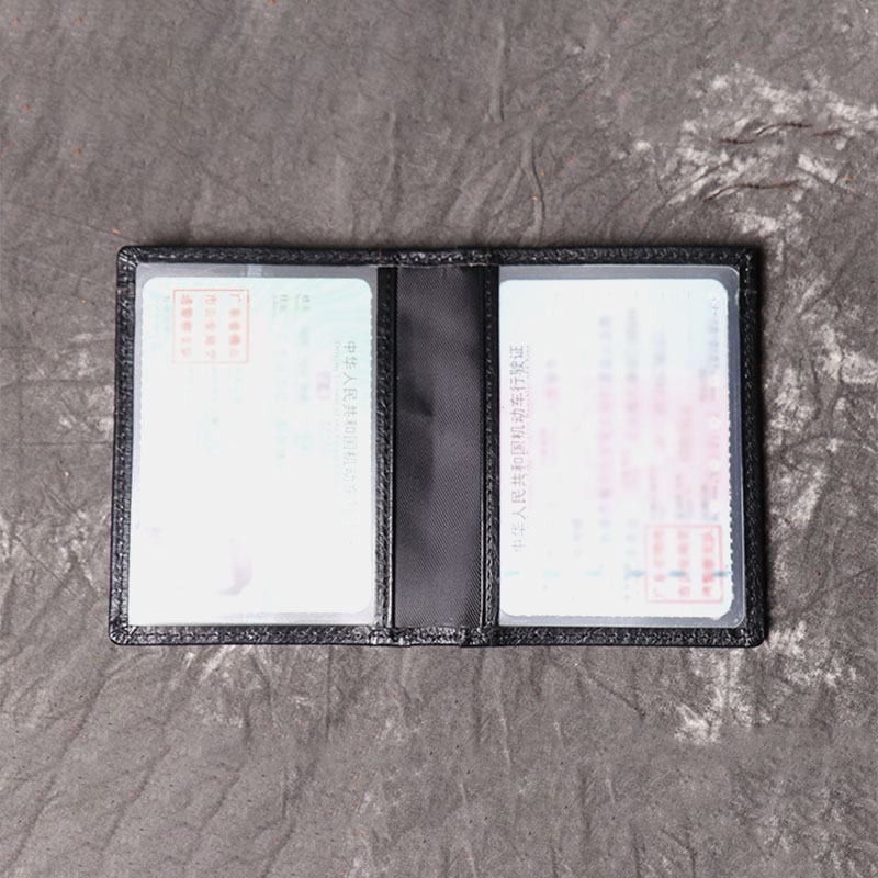 Męska Skóra Bydlęca Z Prawdziwej Skóry Multi-slot Case Licence Pocket Card Holder Wallet