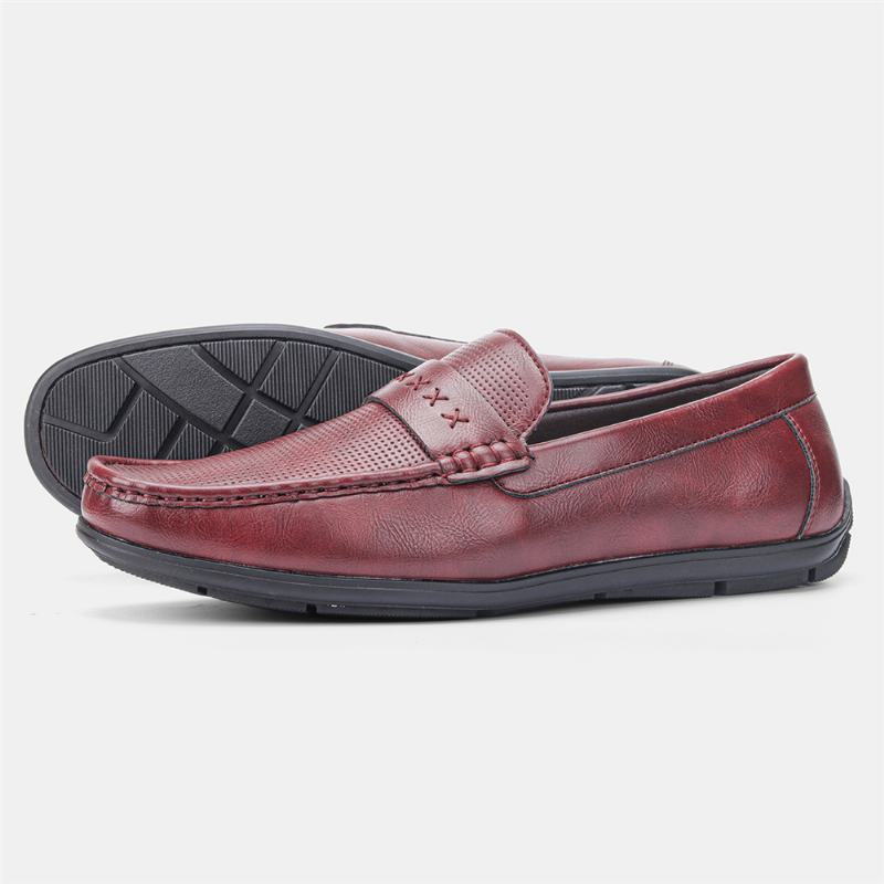 Męska Skóra Z Mikrofibry Oddychająca Miękka Podeszwa Slip On Vintage Casual Driving Shoes