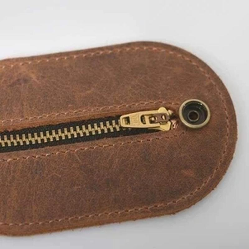 Męska Skórzana Torba Wielofunkcyjna Edc Coin Purse Outdoor Portfele Torba Na Pas