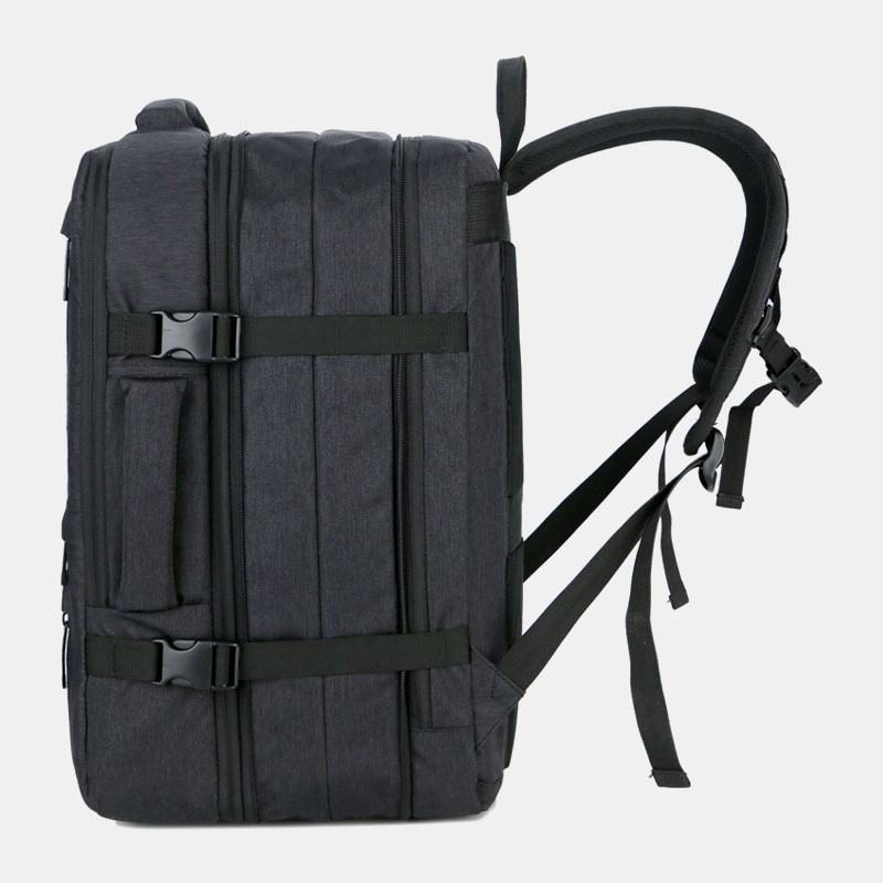 Męska Torba Na Laptopa Oxford Extension Pojemność Usb Do Ładowania Multi-pocket Business Laptop Bag Backpack