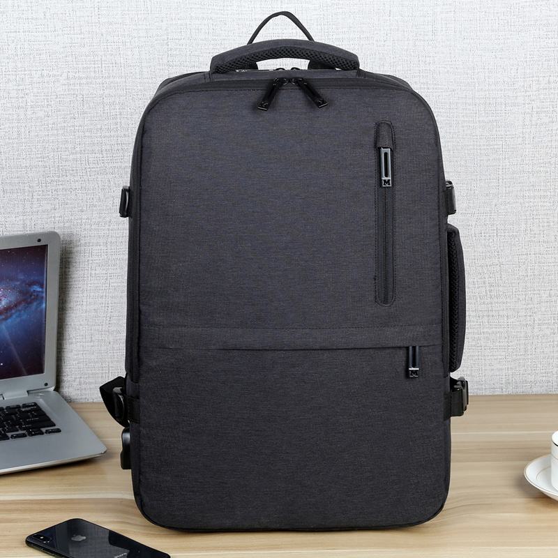 Męska Torba Na Laptopa Oxford Extension Pojemność Usb Do Ładowania Multi-pocket Business Laptop Bag Backpack