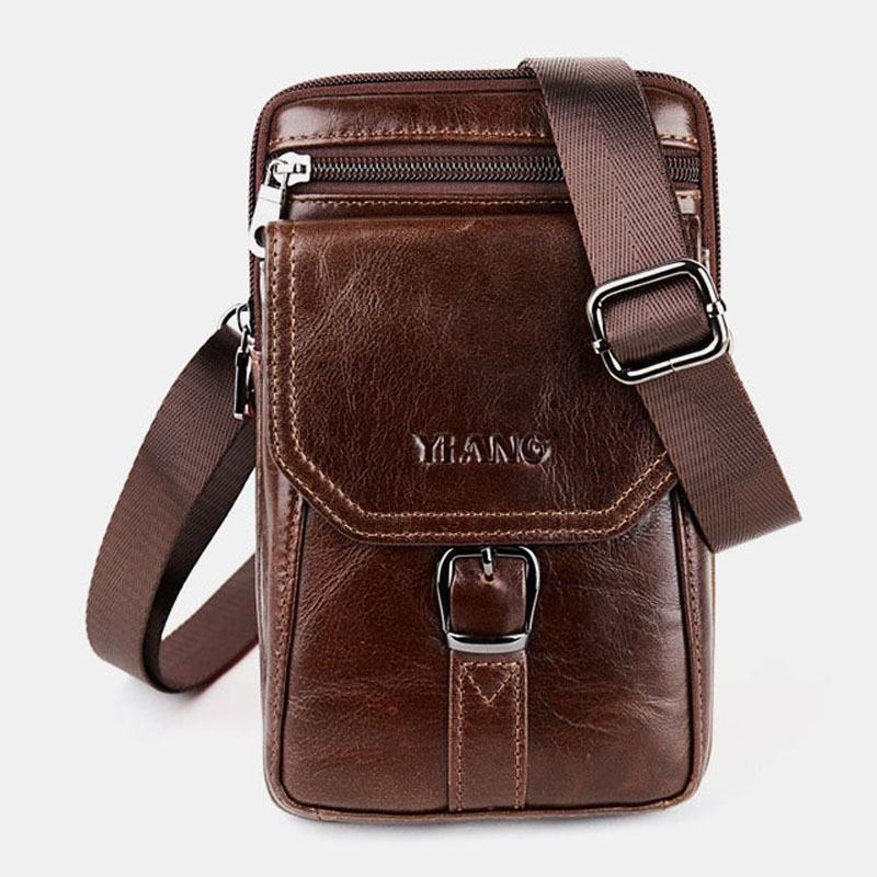 Męska Torba Na Ramię W Stylu Vintage Crossbody Torba Na Talię Torba Na Telefon