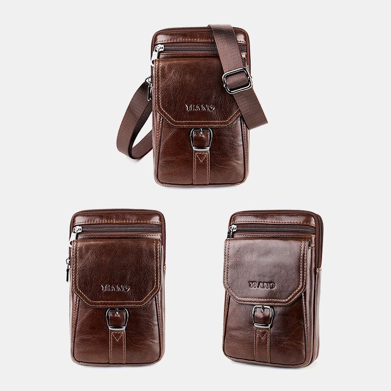 Męska Torba Na Ramię W Stylu Vintage Crossbody Torba Na Talię Torba Na Telefon