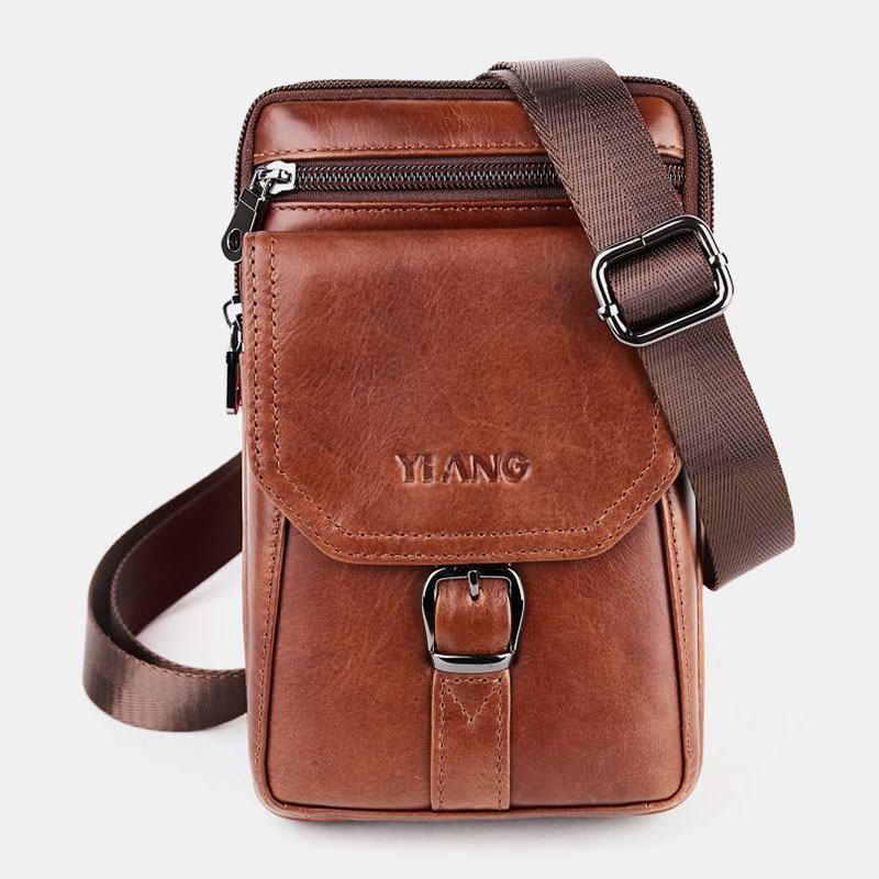 Męska Torba Na Ramię W Stylu Vintage Crossbody Torba Na Talię Torba Na Telefon