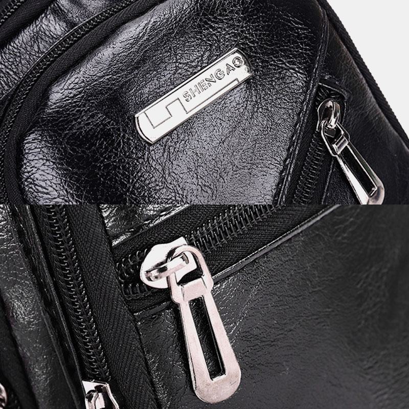 Męska Torba Na Słuchawki Business Multi-pocket Torba Przez Ramię Torba Na Klatkę Piersiową Sling Bag