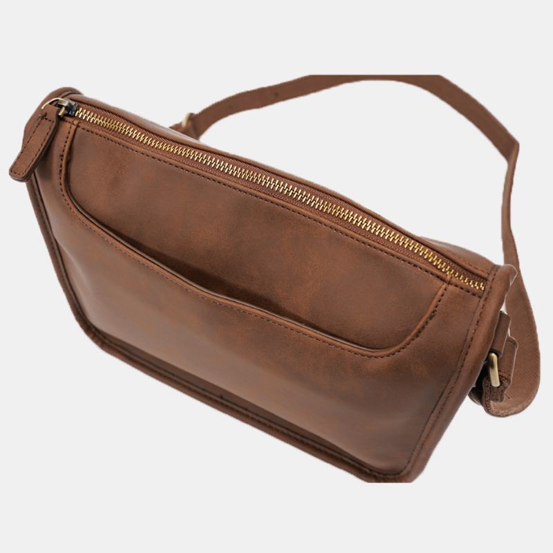 Męska Torba Ze Skóry Pu O Dużej Pojemności Vintage 6.3 Cala Torba Na Telefon Torba Crossbody Torby Na Ramię