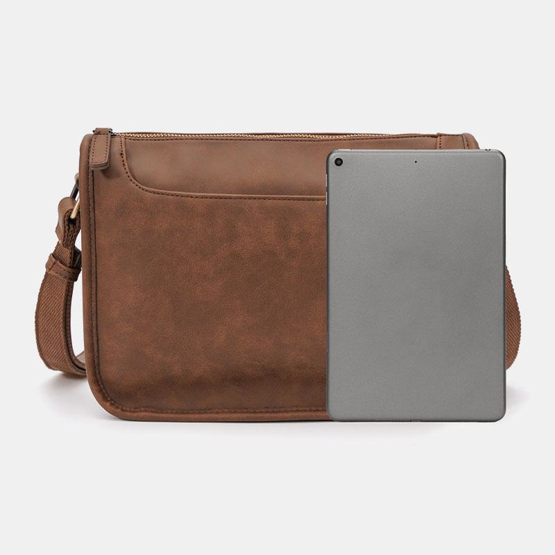 Męska Torba Ze Skóry Pu O Dużej Pojemności Vintage 6.3 Cala Torba Na Telefon Torba Crossbody Torby Na Ramię