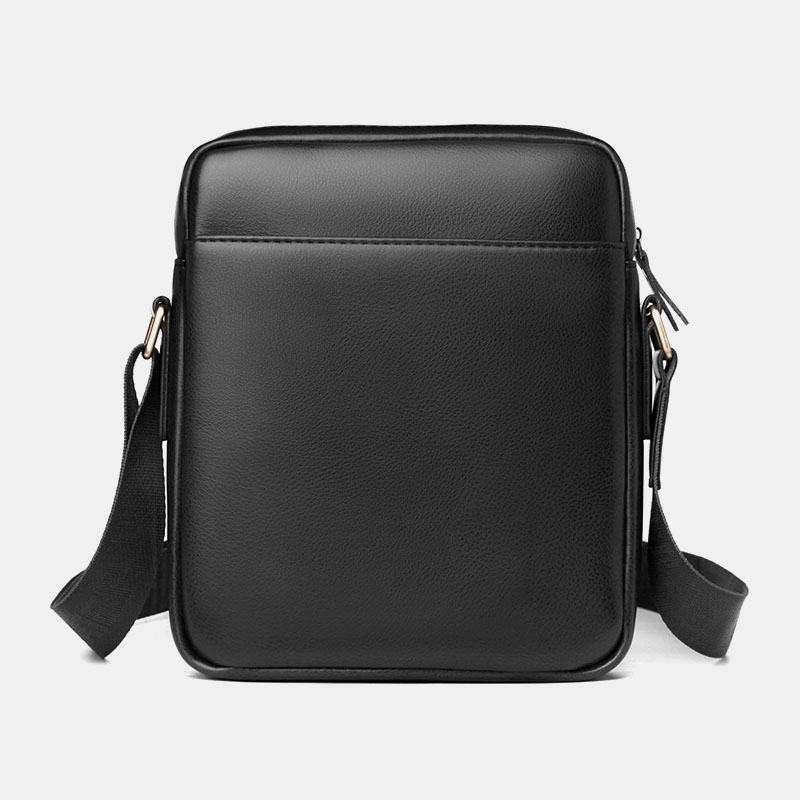 Męska Torba Ze Skóry Pu Z Wieloma Przegródkami Odporna Na Zużycie Torba Crossbody Torba Na Ramię Business Casual 6.3-calowa Torba Na Telefon