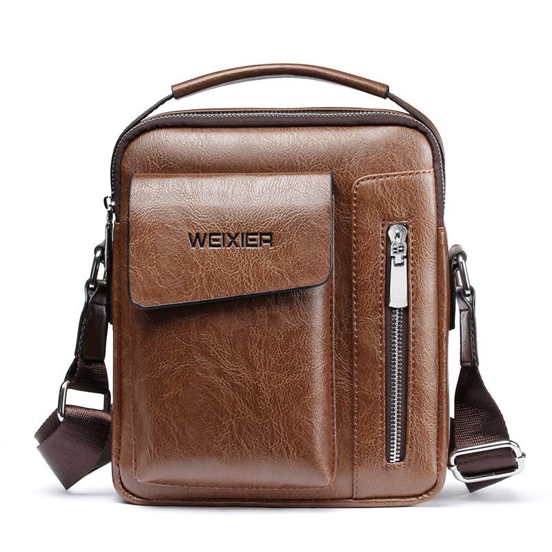 Męska Torebka Ze Skóry Pu W Stylu Vintage Torba Na Ramię W Stylu Retro Crossbody