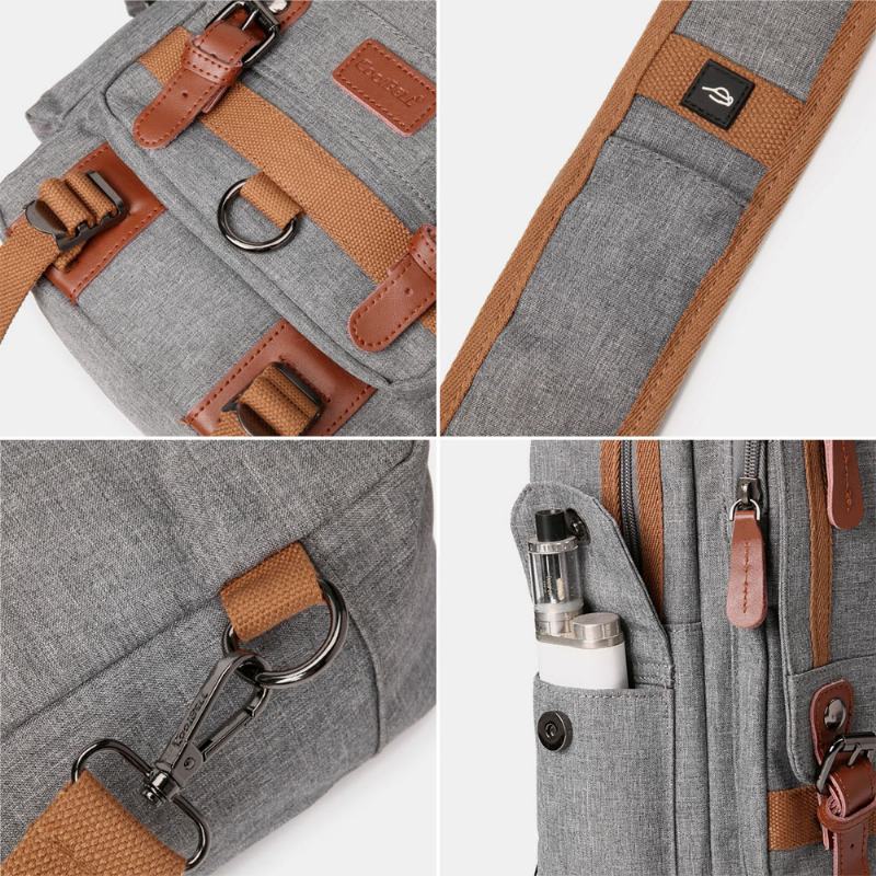 Męska Wodoodporna Torba Na Klatkę Piersiową Oxford Multi-pocket Outdoor Travel Wielofunkcyjna Torba Crossbody Z Zabezpieczeniem Przeciw Kradzieży