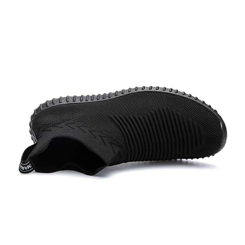 Męska Wygodna Dzianina High Top Slip On Sneakers