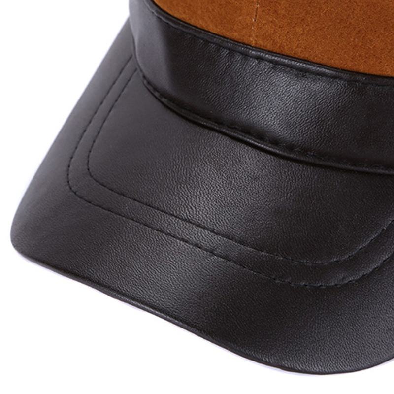 Męska Zimowa Ciepła Wojskowa Płaska CZapka Casual Outdoor Sun Visor Baseball Hat