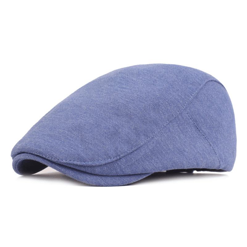 Męski Bawełniany Beret Retro Berety Casual Hat Golf Driving Flat Cabbie Newsboy Hat