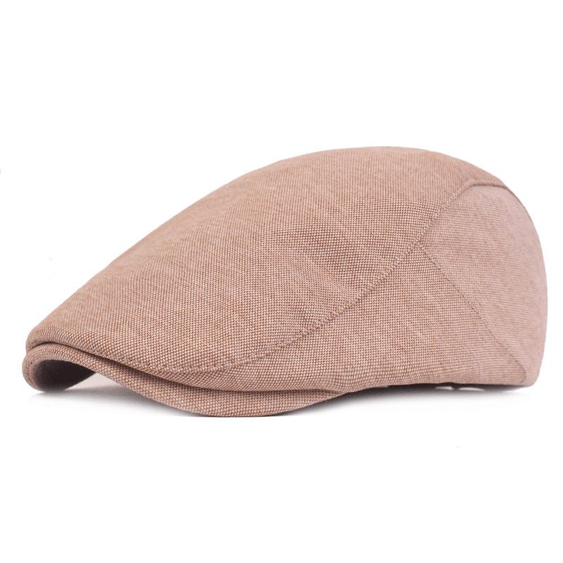 Męski Bawełniany Beret Retro Berety Casual Hat Golf Driving Flat Cabbie Newsboy Hat