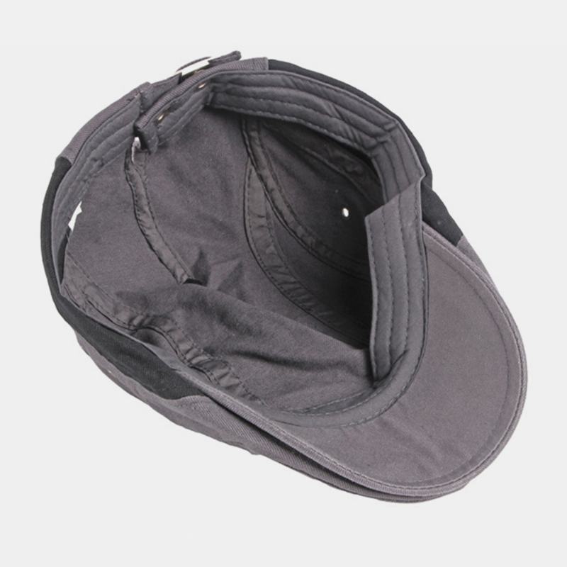 Męski Bawełniany Kolor Patchworkowy Brytyjski Styl Outdoor Casual All-match Sunvisor Forward Hat Beret Hat