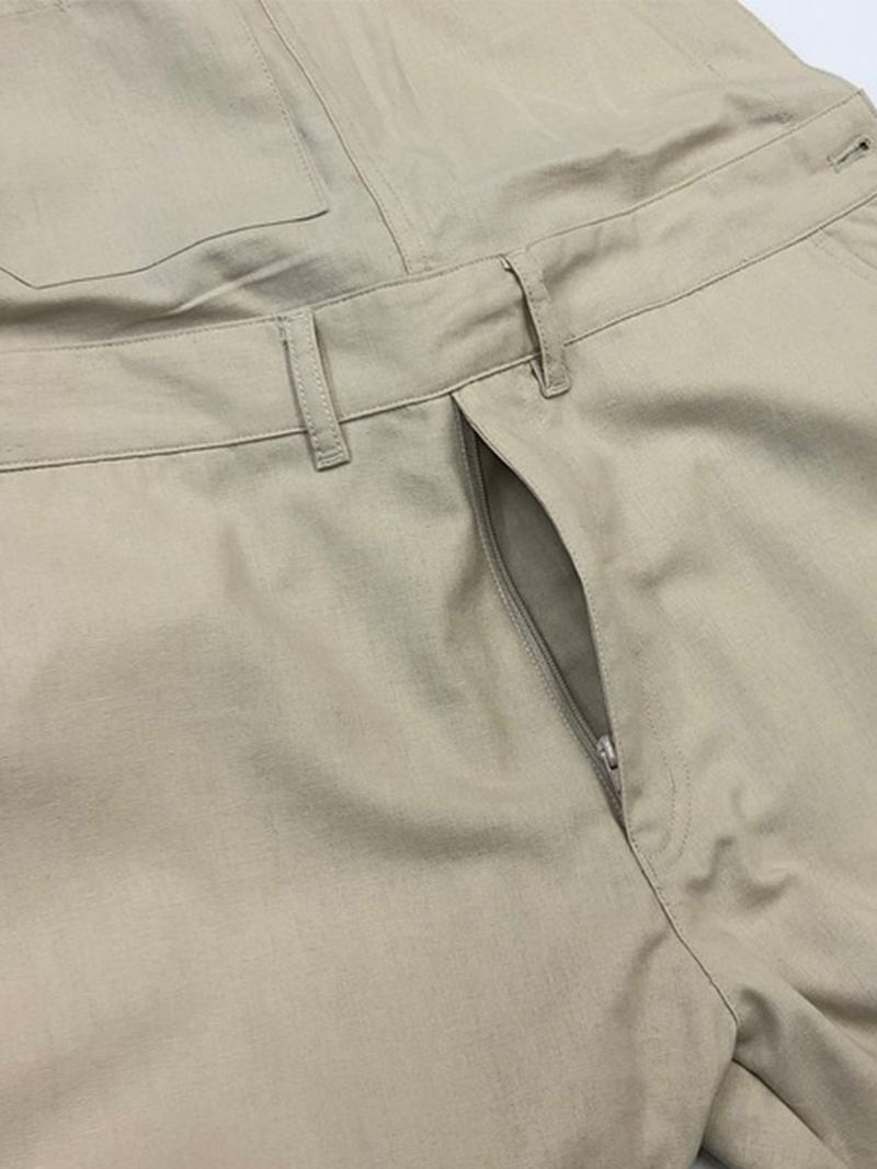 Męski Kombinezon Z Luźnymi Kieszeniami 100% Bawełny Jedno Spodnie