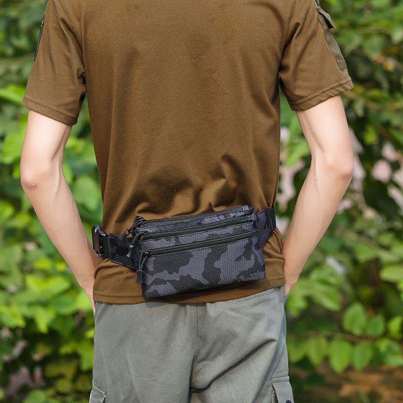 Męski Nylonowy Kamuflaż Multi-carry Multi-pocket Sport Outdoor Tactical Torba Na Ramię Torba Na Klatkę Piersiową