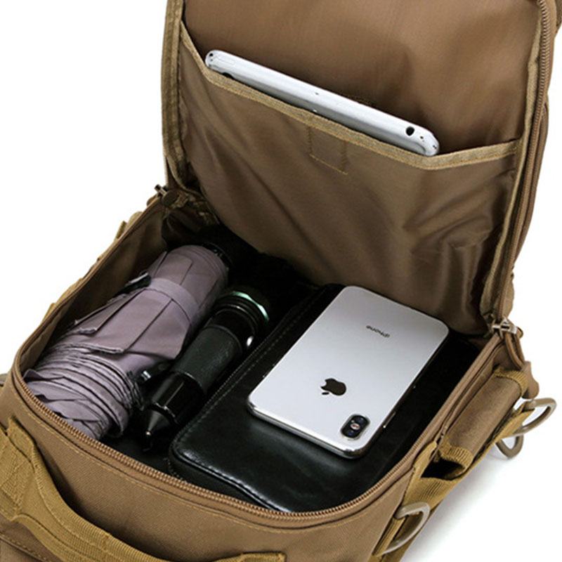 Męski Nylonowy Kamuflaż O Dużej Pojemności Multi-carry Tactical Travel Outdoor Torba Na Klatkę Piersiową Torba Na Ramię