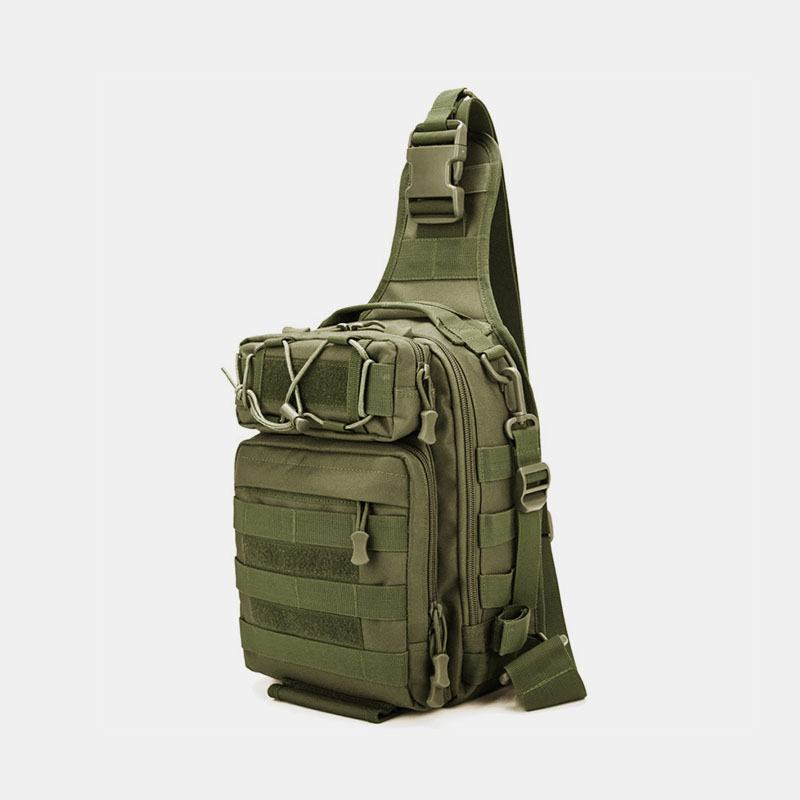 Męski Nylonowy Kamuflaż O Dużej Pojemności Multi-carry Tactical Travel Outdoor Torba Na Klatkę Piersiową Torba Na Ramię