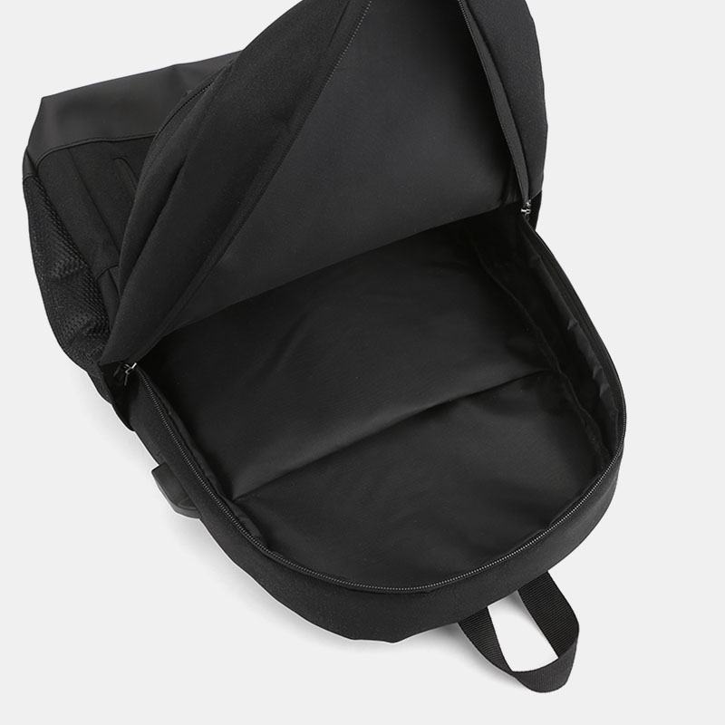 Męski Plecak Ładujący Usb Z Wieloma Kieszeniami Oxford Casual Wild Waterproof School Bag