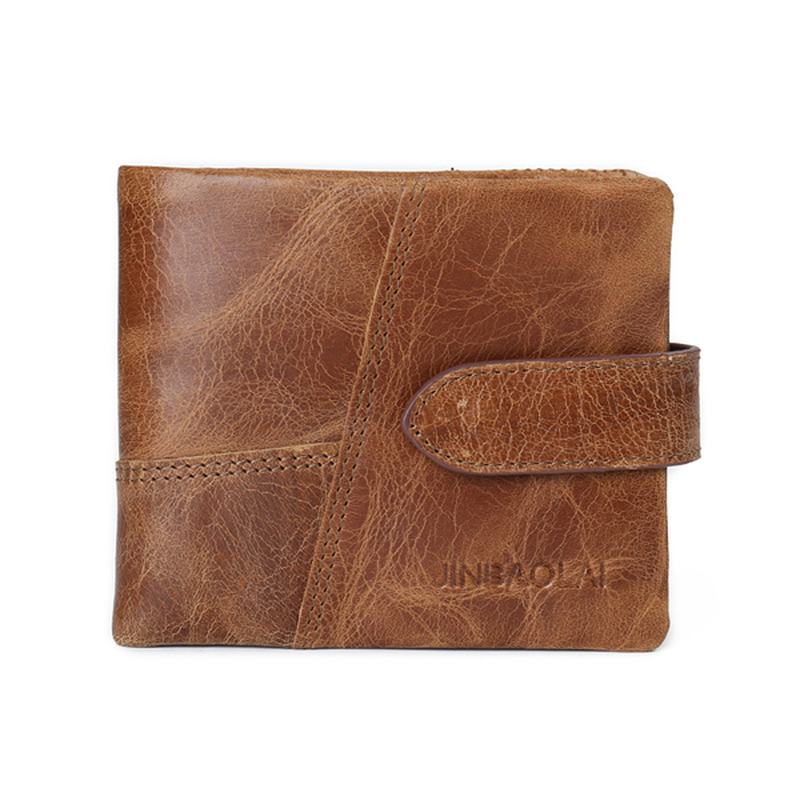 Męski Portfel Z Prawdziwej Skóry W Stylu Vintage Multicard Slots Card Holder Purse