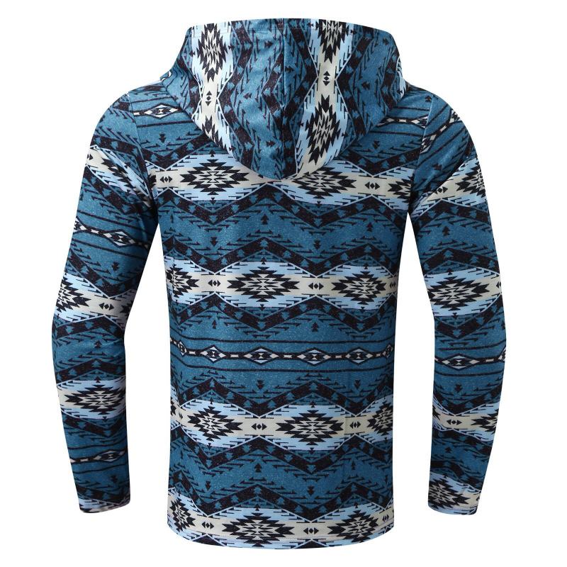 Męski Sweter Z Długimi Rękawami W Jednolitym Kolorze