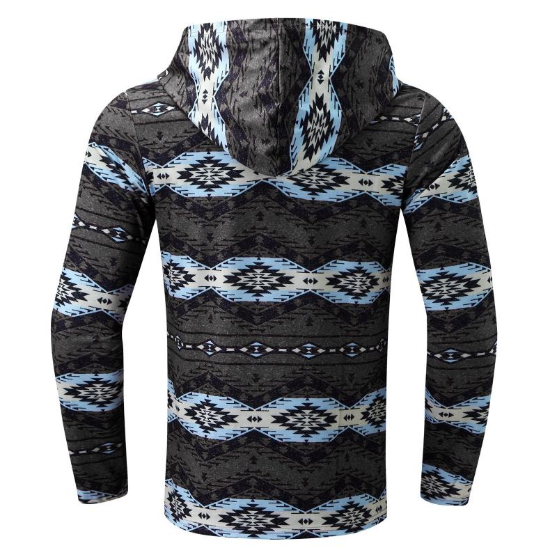 Męski Sweter Z Długimi Rękawami W Jednolitym Kolorze