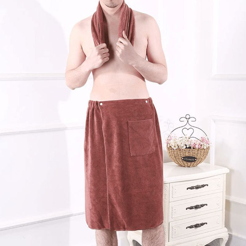 Męski Szlafrok Z Magicznym Guzikiem Spódnice Z Ręczników Plażowych
