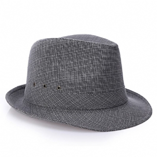 Męski Vintage Zaciskany Poliester Z Krótkim Rondem Jazz Hat Bucket Hat CZapka Plażowa Travel Oddychająca CZapka Przeciwsłoneczna