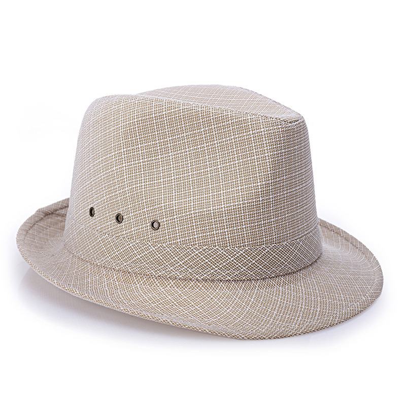 Męski Vintage Zaciskany Poliester Z Krótkim Rondem Jazz Hat Bucket Hat CZapka Plażowa Travel Oddychająca CZapka Przeciwsłoneczna