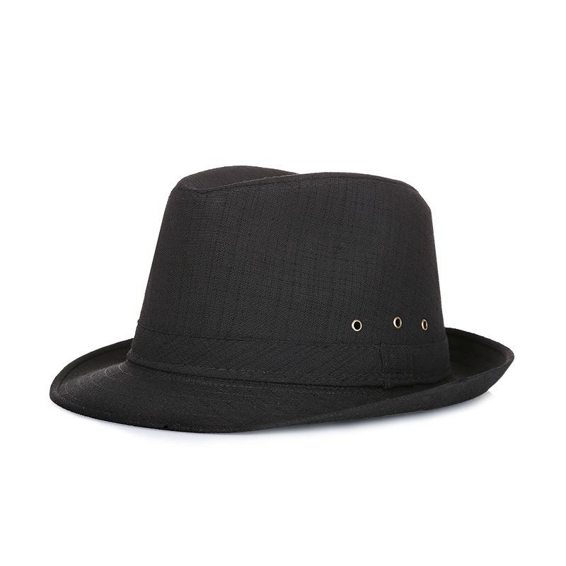 Męski Vintage Zaciskany Poliester Z Krótkim Rondem Jazz Hat Bucket Hat CZapka Plażowa Travel Oddychająca CZapka Przeciwsłoneczna