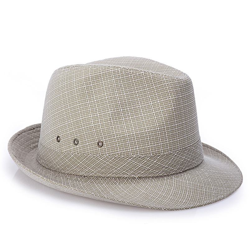 Męski Vintage Zaciskany Poliester Z Krótkim Rondem Jazz Hat Bucket Hat CZapka Plażowa Travel Oddychająca CZapka Przeciwsłoneczna