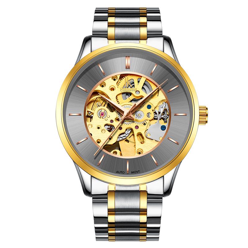Męski Zegarek W Stylu Biznesowym W Kolorze Różowego Złota Automatyczny Mechaniczny Zegarek Na Rękę