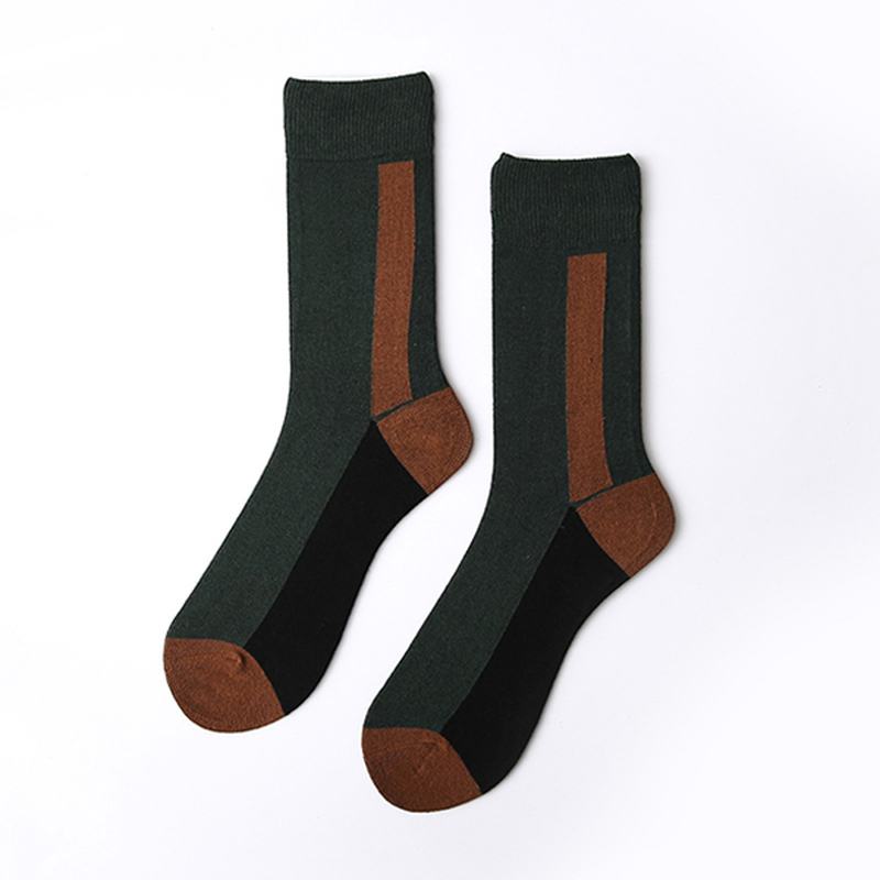 Męskie Bawełniane Patchworkowe Skarpetki Do Kostki Outdoor Sport Low Cut Sock