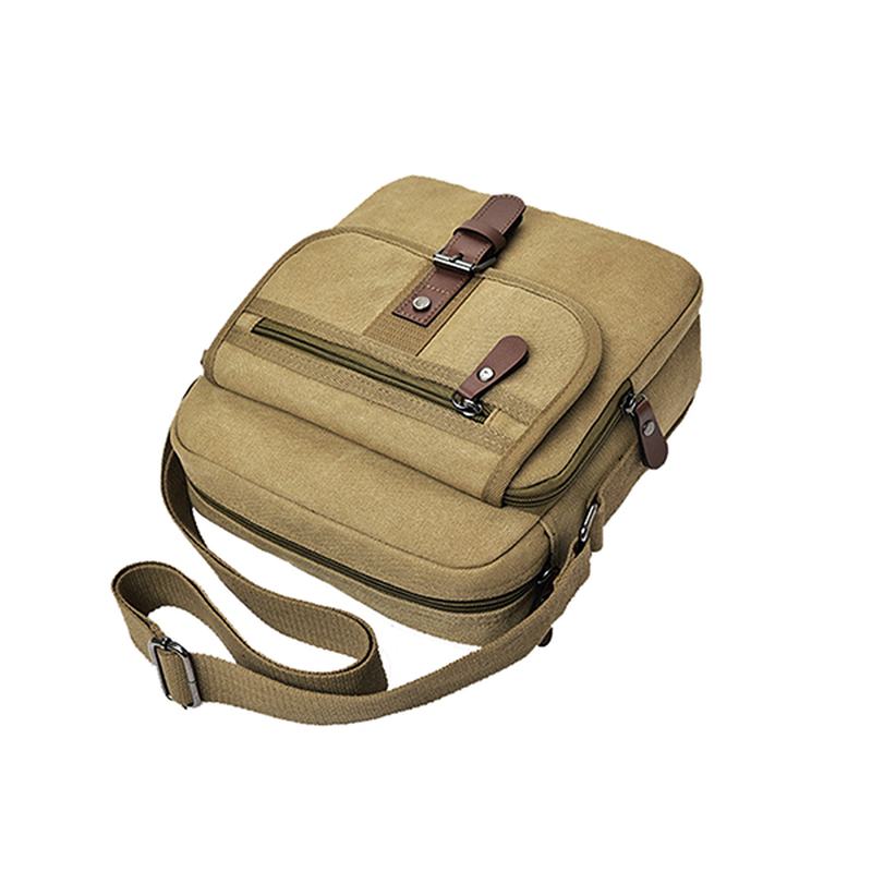 Męskie Canvas Wielofunkcyjna Torba Na Ramię W Stylu Vintage Torba Na Ramię Casual Business Travel Pack