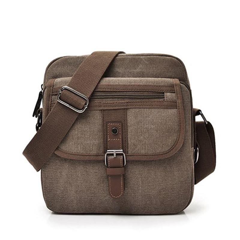 Męskie Canvas Wielofunkcyjna Torba Na Ramię W Stylu Vintage Torba Na Ramię Casual Business Travel Pack