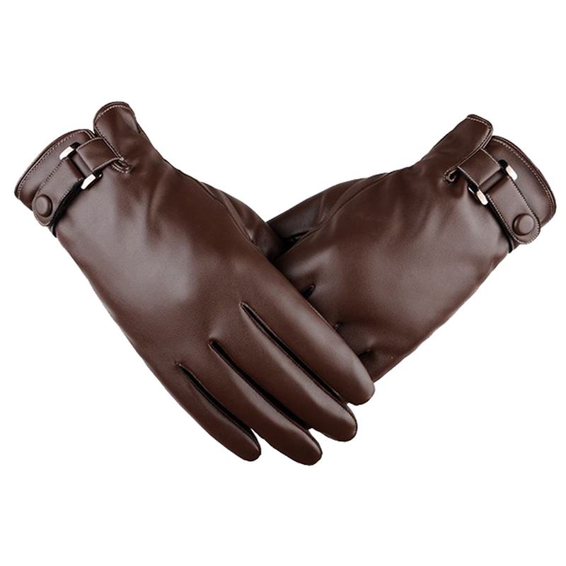 Męskie Ciepłe Dotykowe Rękawiczki Narciarskie Wykonane Przez CZłowieka Ze Skóry