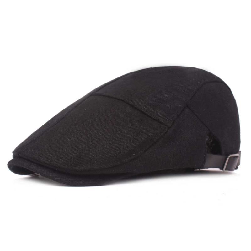 Męskie Damskie Dorywczo Zimowe Ciepłe Zagęścić Regulowane Berety Outdoor Plain Newsboy Caps