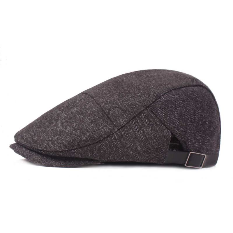 Męskie Damskie Dorywczo Zimowe Ciepłe Zagęścić Regulowane Berety Outdoor Plain Newsboy Caps